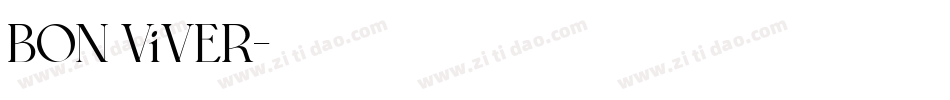 BON ViVER字体转换